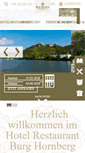 Mobile Screenshot of burg-hotel-hornberg.de